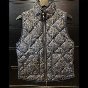 J. Crew Speckled Navy Vest